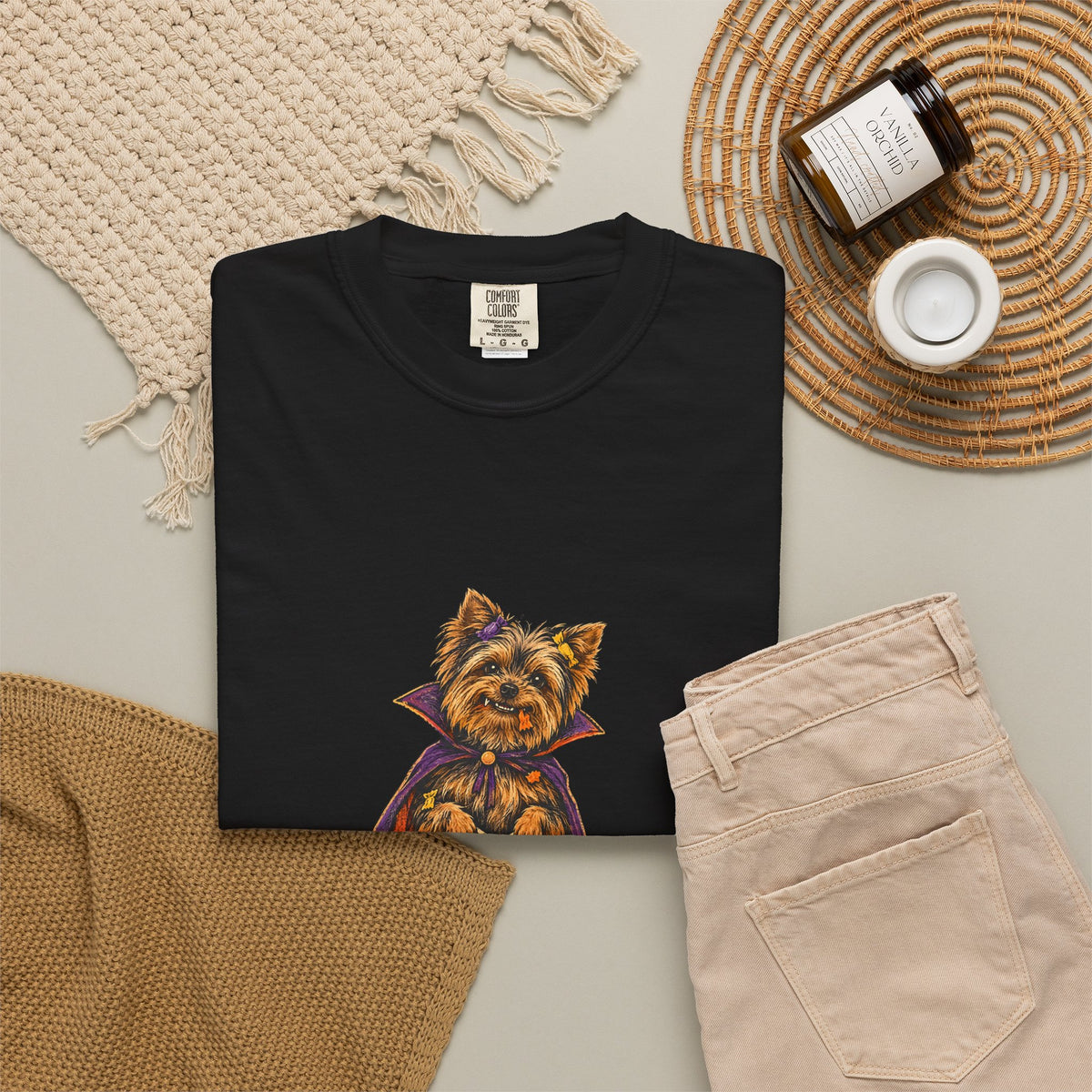 I Ate the Whole Bowl Yorkshire Terrier Halloween Tee