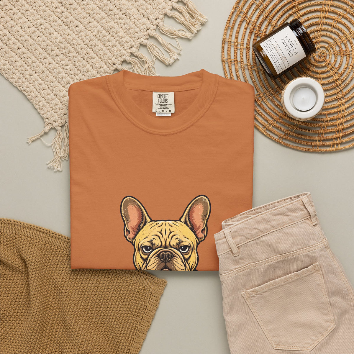 French Bulldog Performance Review Tee | Funny Office Dog Graphic Shirt