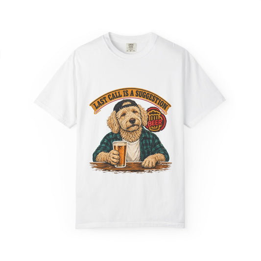 Last Call Larry Goldendoodle Bar Tee