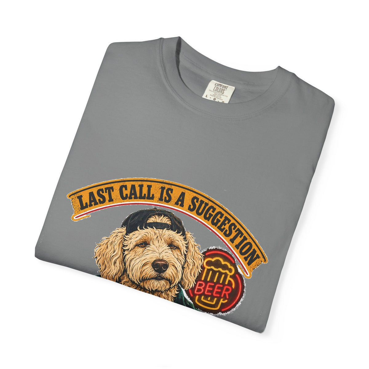 Last Call Larry Goldendoodle Bar Tee