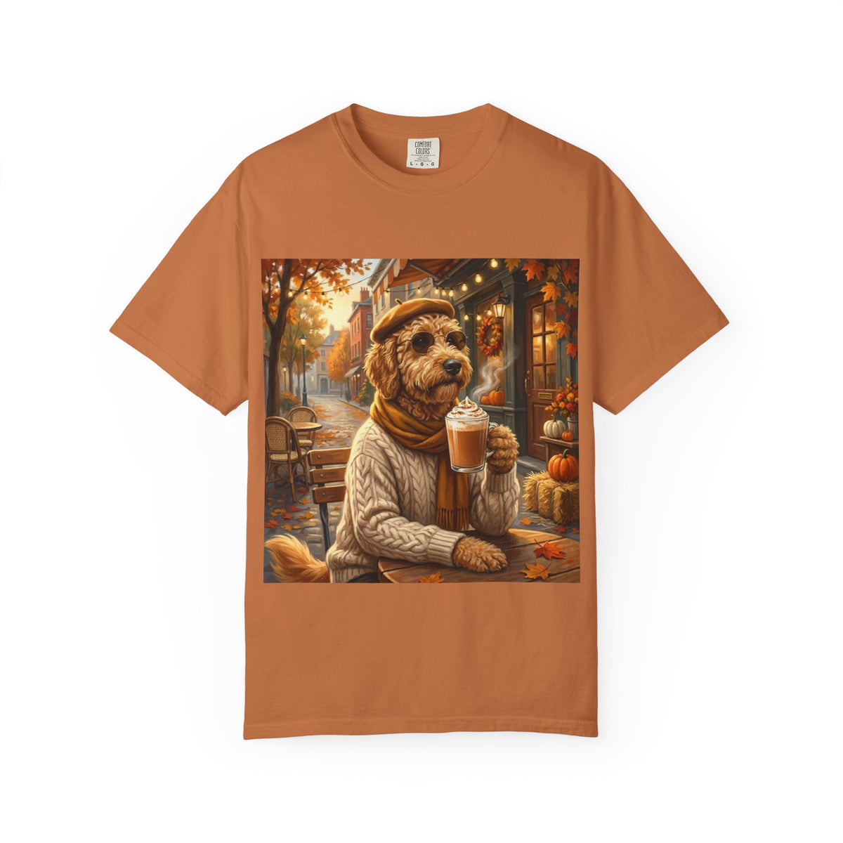 Goldendoodle Pumpkin Spice Tee | Funny Fall Dog Graphic Shirt