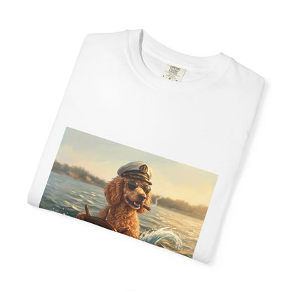 Poodle Captain Tee | Funny Summer Dog Graphic Shirt