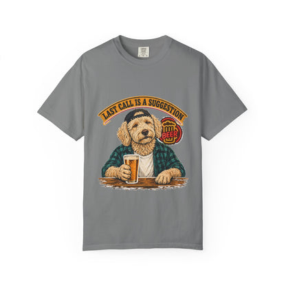 Last Call Larry Goldendoodle Bar Tee