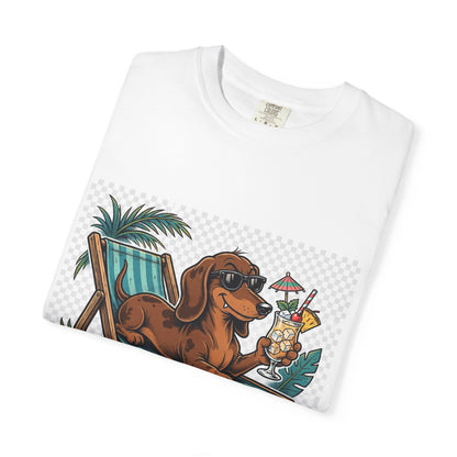 Dachshund Pool Rules Tee | Funny Summer Dog Graphic Shirt