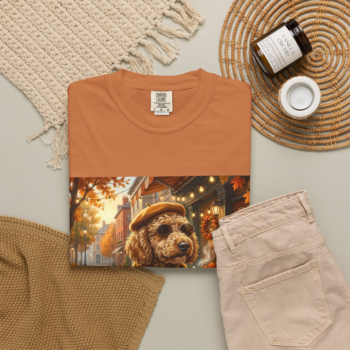 Poodle Pumpkin Spice Tee | Funny Fall Dog Graphic Shirt