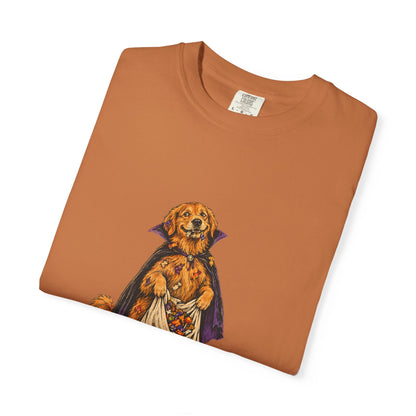 I Ate the Whole Bowl Golden Retriever Halloween Tee