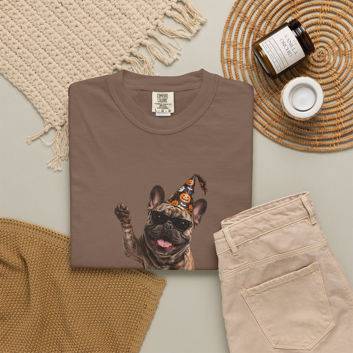 French Bulldog Here For The Boos Tee | Funny Halloween Dog Shirt