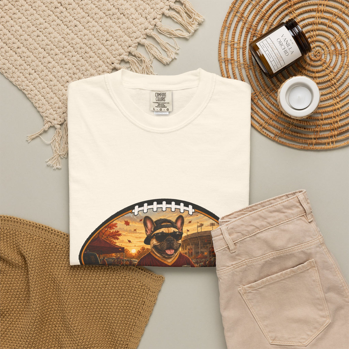 French Bulldog Tailgate Tee | Funny Fall Football Dog Shirt