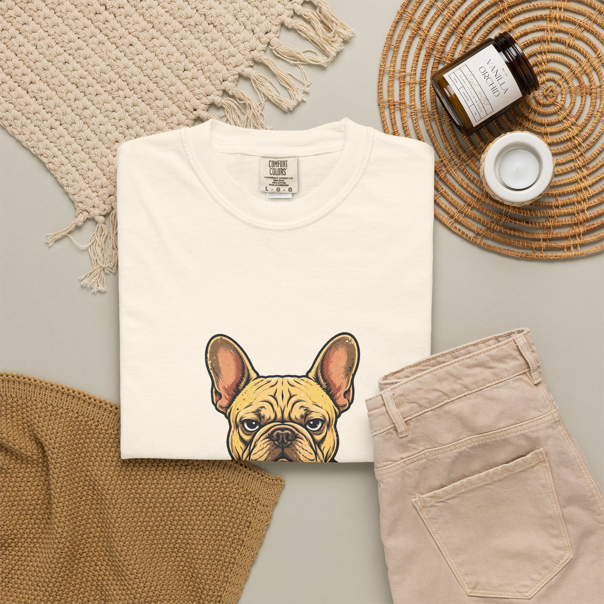 French Bulldog Performance Review Tee | Funny Office Dog Graphic Shirt