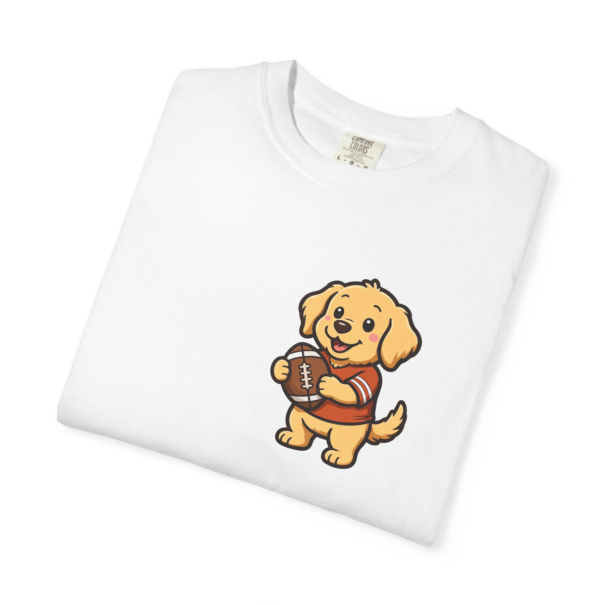 Golden Retriever Tailgate Pocket Tee | Funny Fall Football Dog Shirt