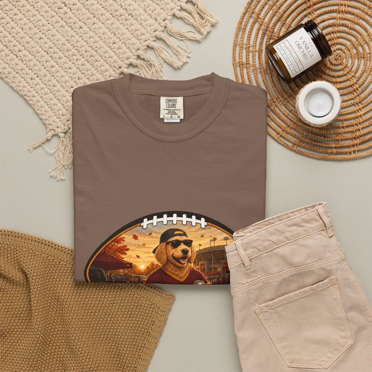 Goldendoodle Tailgate Tee | Funny Fall Football Dog Shirt