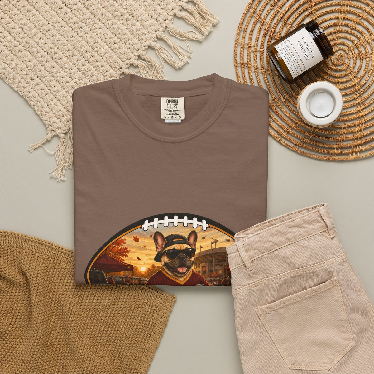 French Bulldog Tailgate Tee | Funny Fall Football Dog Shirt