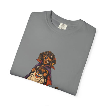 I Ate the Whole Bowl Dachshund Halloween Tee