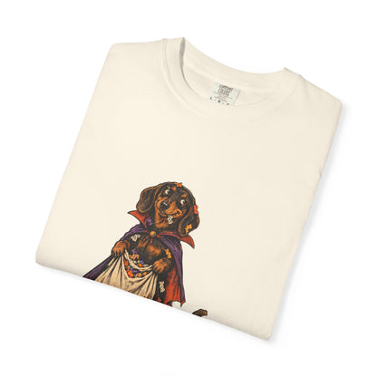 I Ate the Whole Bowl Dachshund Halloween Tee