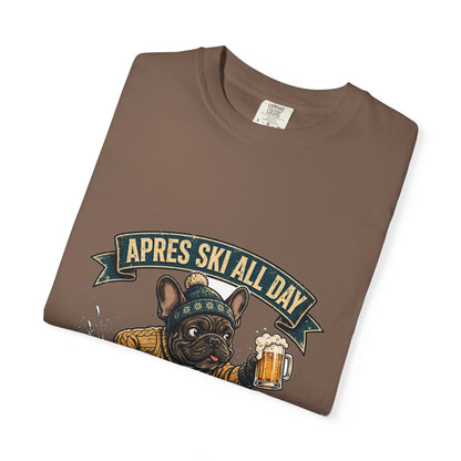 French Bulldog Apres Ski Tee | Funny Winter Dog Graphic Shirt