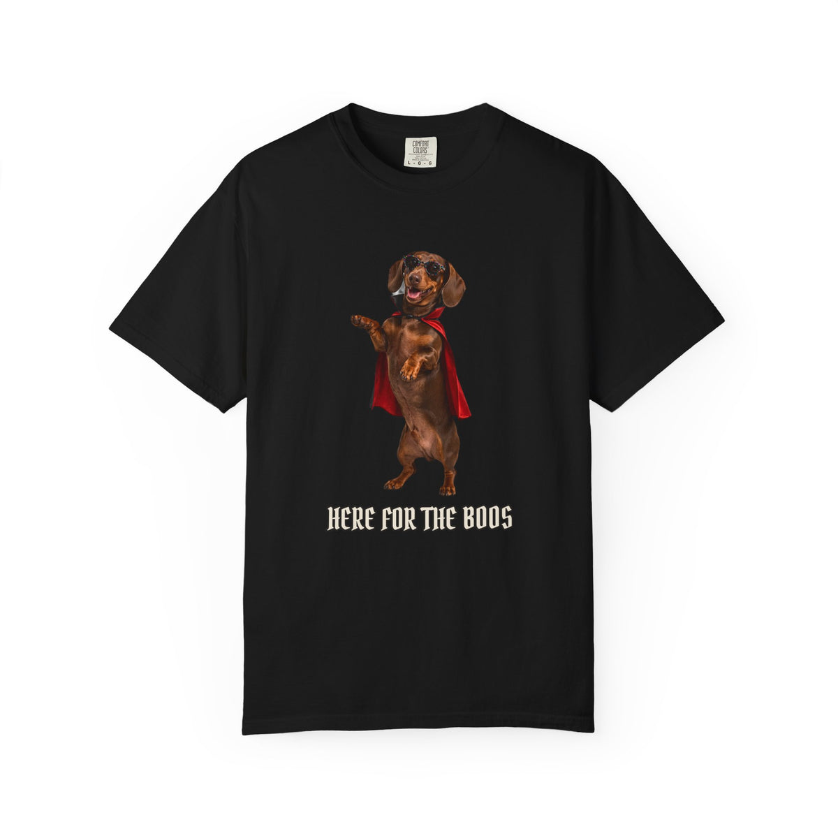 Dachshund Here For The Boos Tee | Funny Halloween Dog Shirt