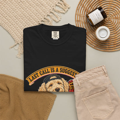 Last Call Larry Goldendoodle Bar Tee