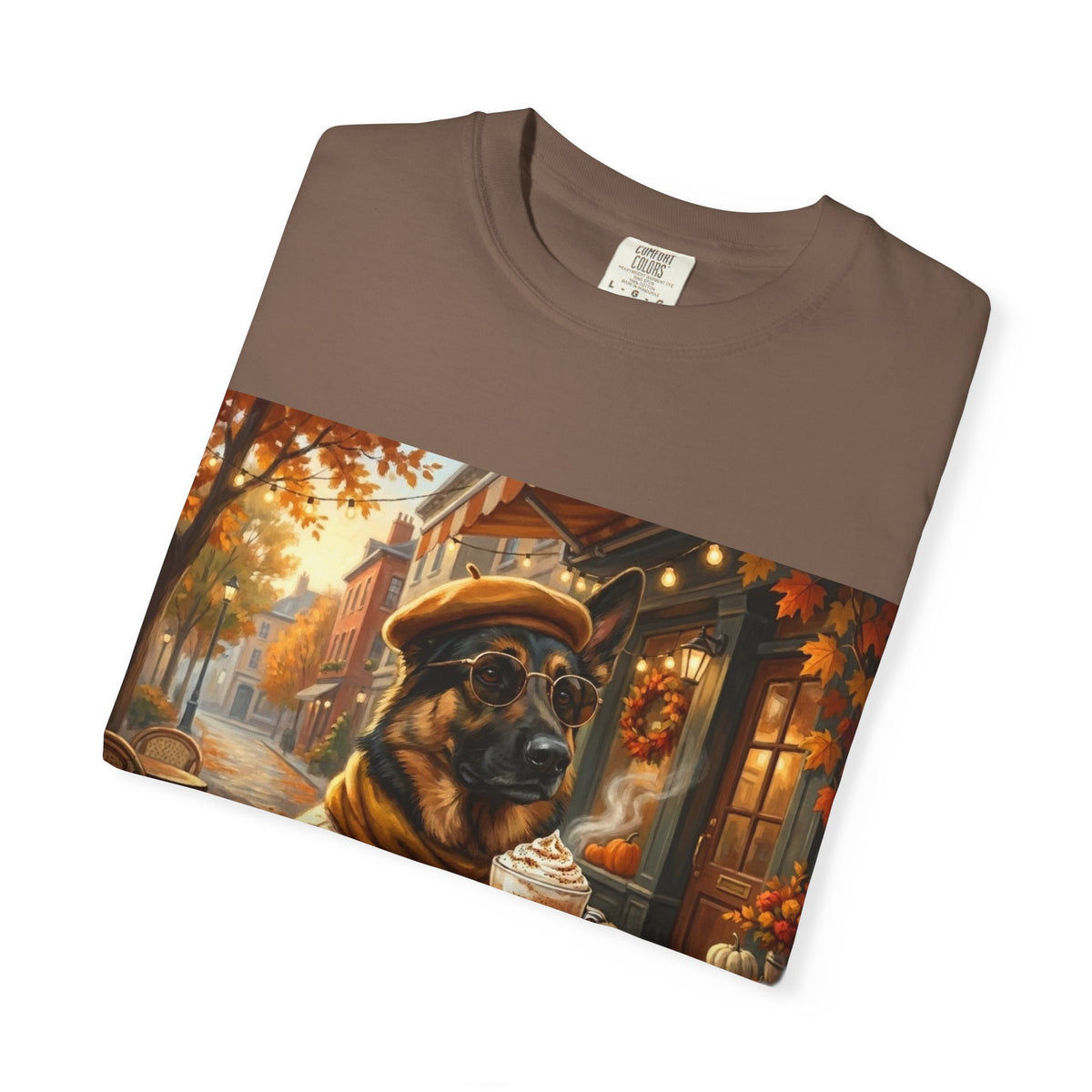German Shepherd Pumpkin Spice Tee | Funny Fall Dog Graphic Shirt
