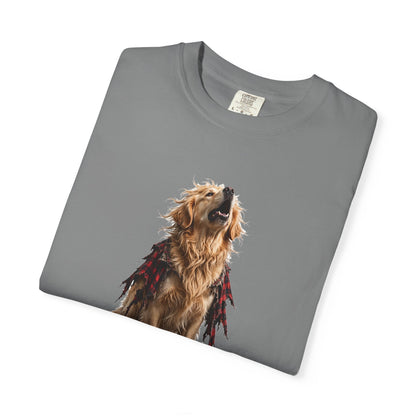 Golden Retriever Wolfman Tee | Funny Halloween Dog Shirt