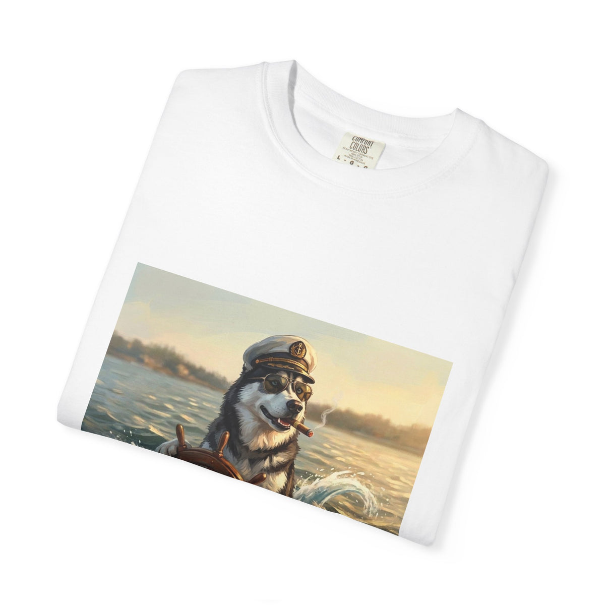 Siberian Husky Captain Tee | Funny Summer Dog Graphic Shirt