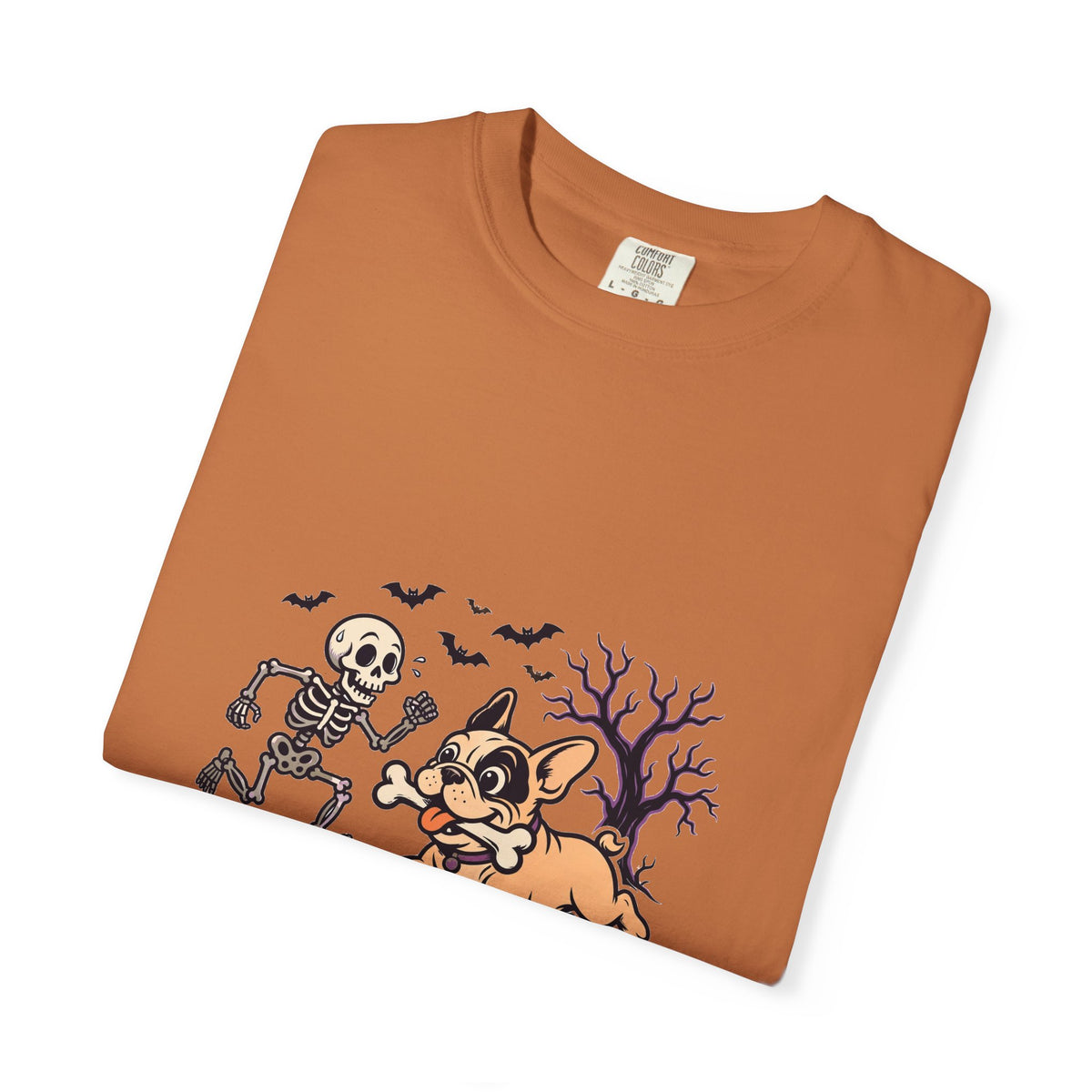 French Bulldog Skeleton Halloween Tee | Funny Spooky Dog Shirt