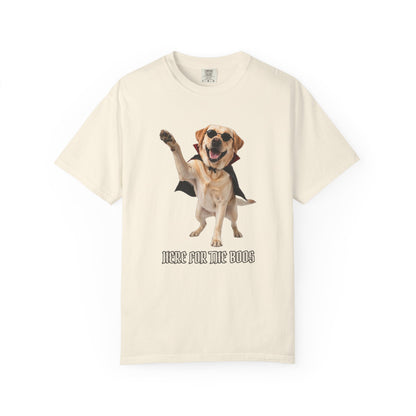 Labrador Retriever Here For The Boos Tee | Funny Halloween Dog Shirt