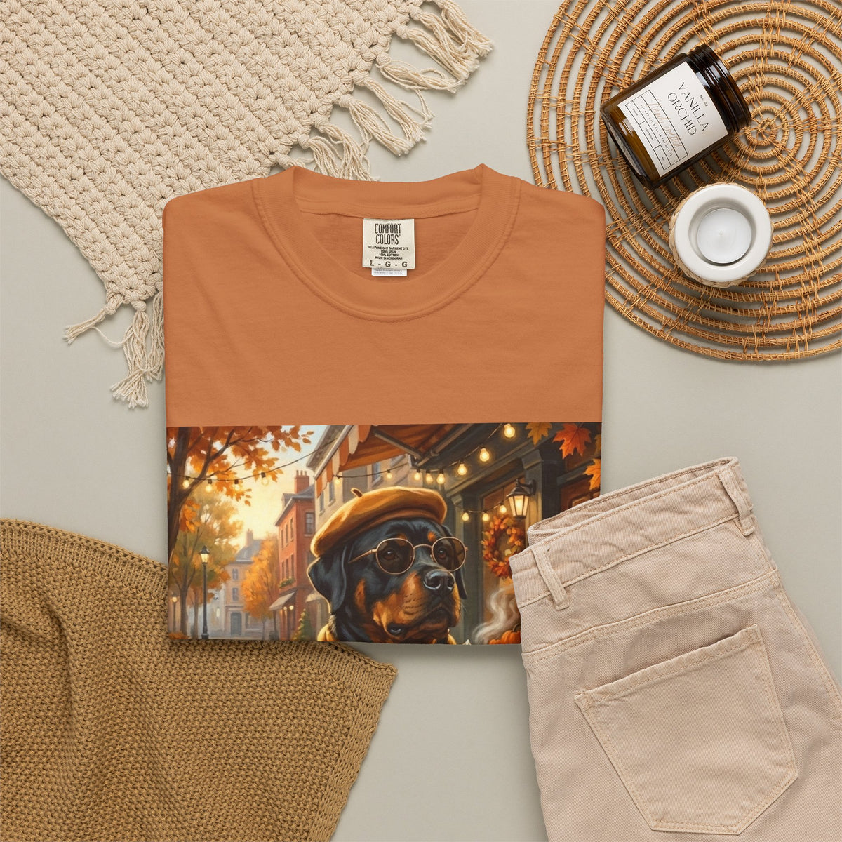 Rottweiler Pumpkin Spice Tee | Funny Fall Dog Graphic Shirt