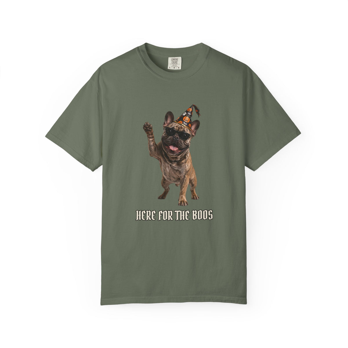 French Bulldog Here For The Boos Tee | Funny Halloween Dog Shirt