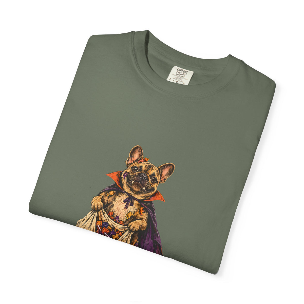 I Ate the Whole Bowl French Bulldog Halloween Tee