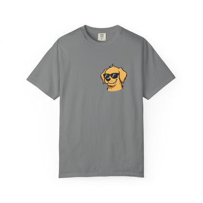 Certified Bad Influence Golden Retriever Pocket Tee | Funny Dog Shirt