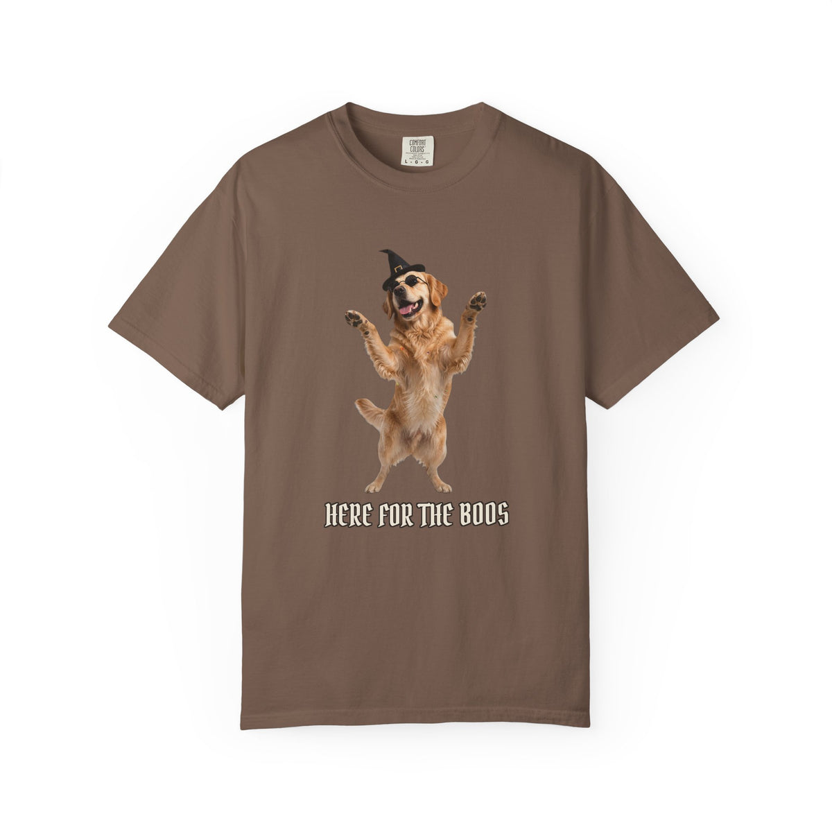 Golden Retriever Here For The Boos Tee | Funny Halloween Dog Shirt