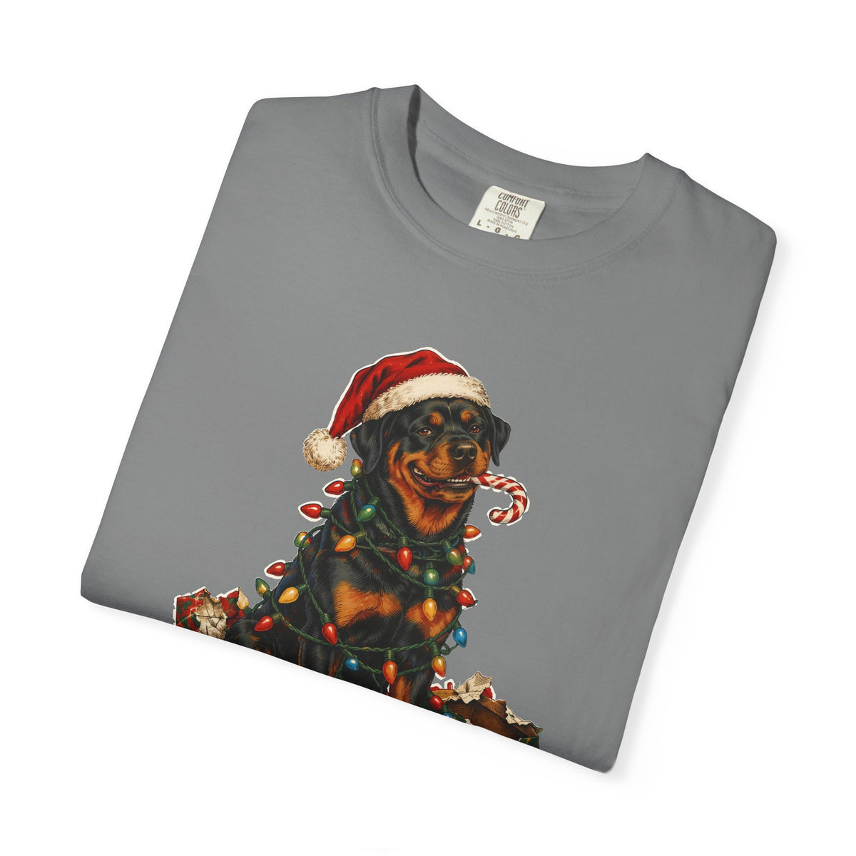 Naughty List Champion Rottweiler Christmas Tee