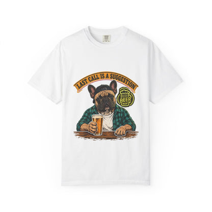 Last Call Larry French Bulldog Bar Tee