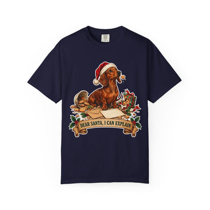 Dear Santa, I Can Explain Dachshund Christmas Tee