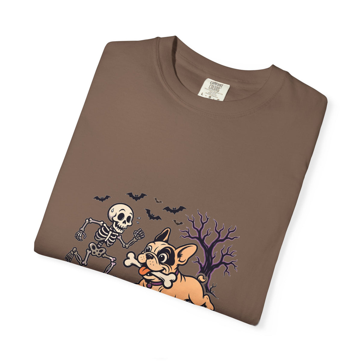 French Bulldog Skeleton Halloween Tee | Funny Spooky Dog Shirt