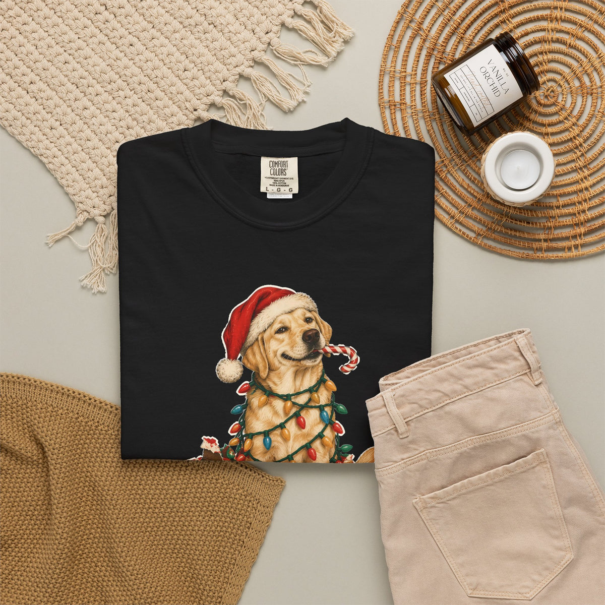 Naughty List Champion Labrador Retriever Christmas Tee