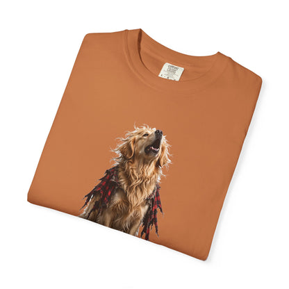 Golden Retriever Wolfman Tee | Funny Halloween Dog Shirt