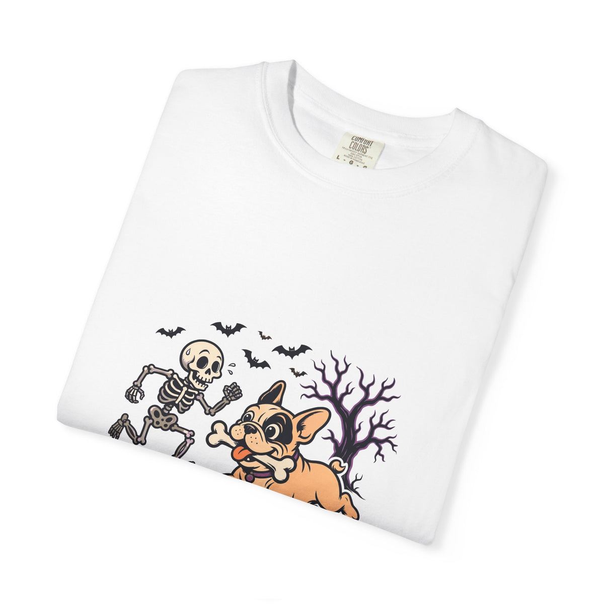 French Bulldog Skeleton Halloween Tee | Funny Spooky Dog Shirt