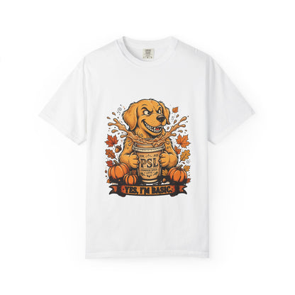 Golden Retriever Yes I'm Basic Tee | Funny Fall Dog Graphic Shirt