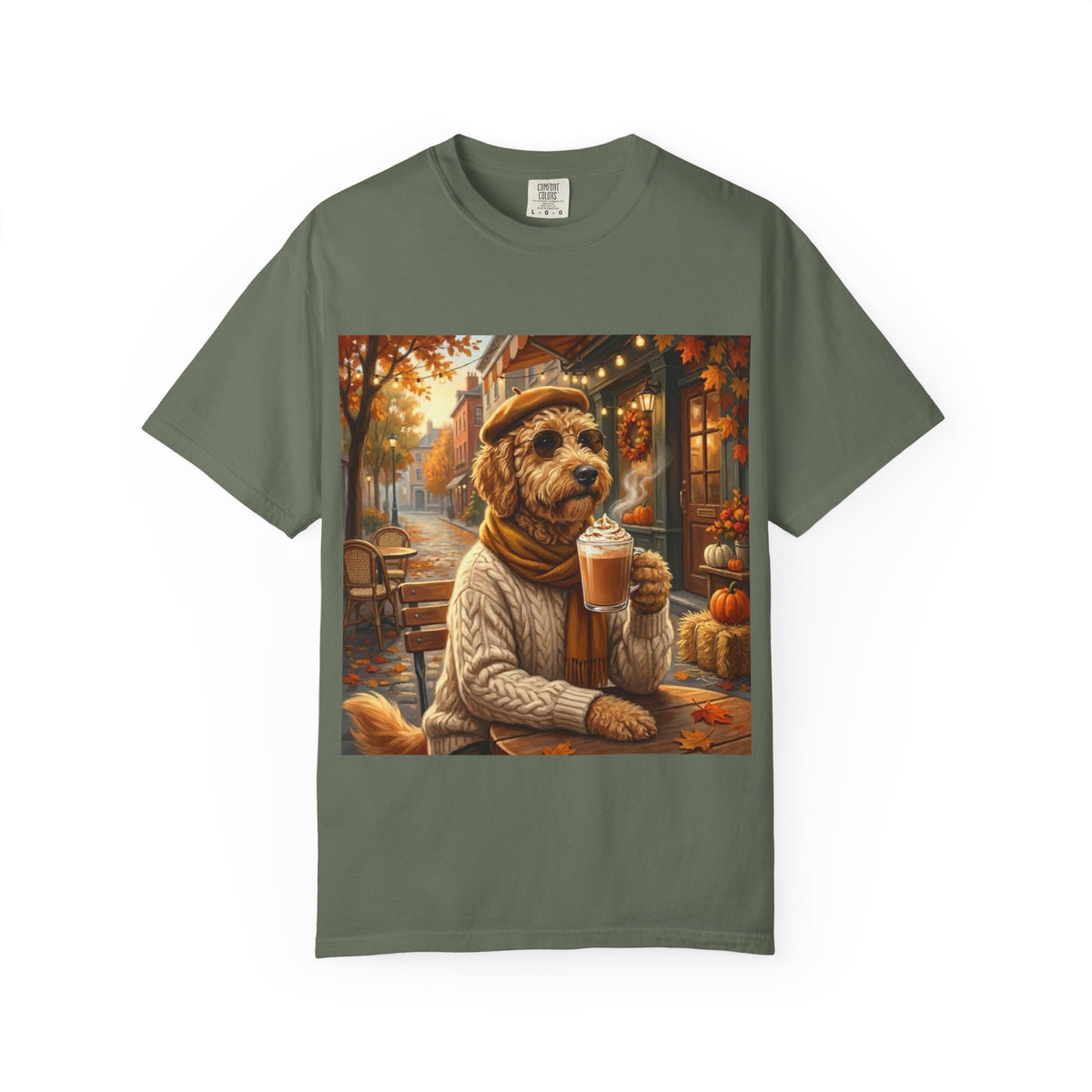 Goldendoodle Pumpkin Spice Tee | Funny Fall Dog Graphic Shirt