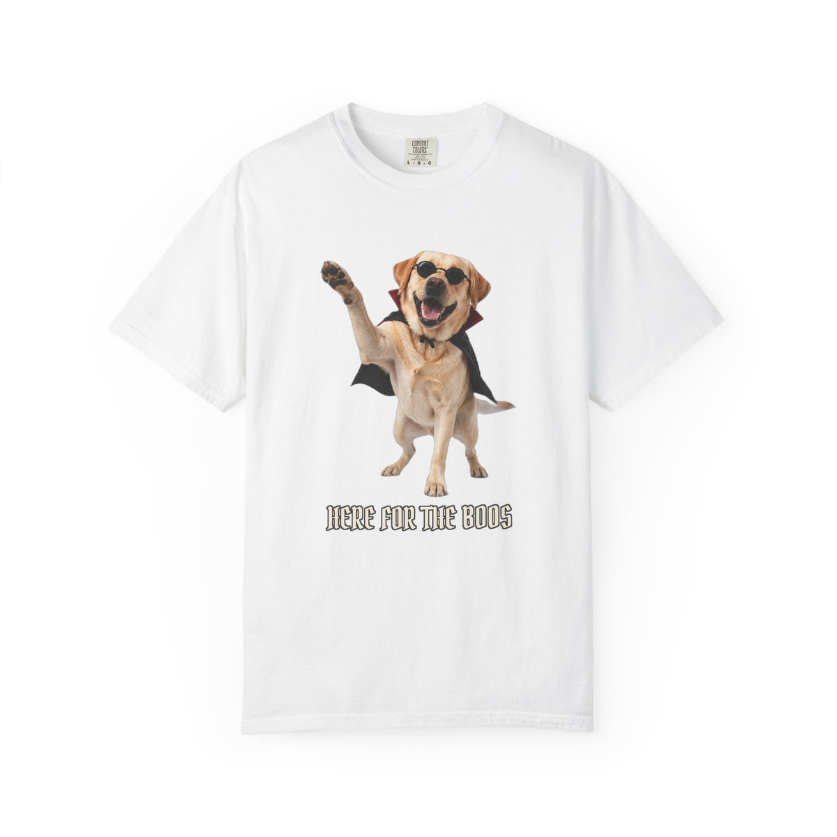 Labrador Retriever Here For The Boos Tee | Funny Halloween Dog Shirt