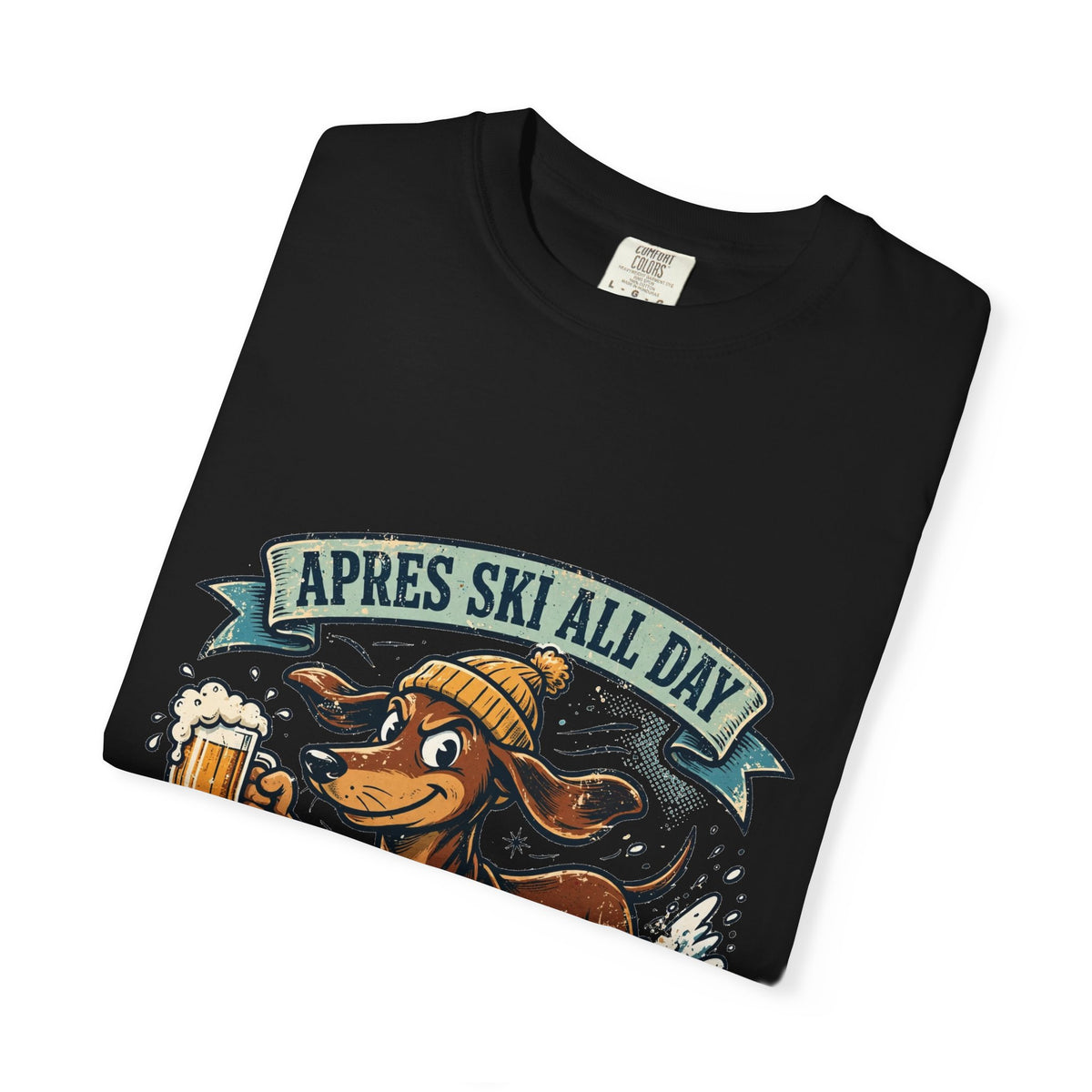 Dachshund Apres Ski Tee | Funny Winter Dog Graphic Shirt