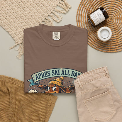 Dachshund Apres Ski Tee | Funny Winter Dog Graphic Shirt