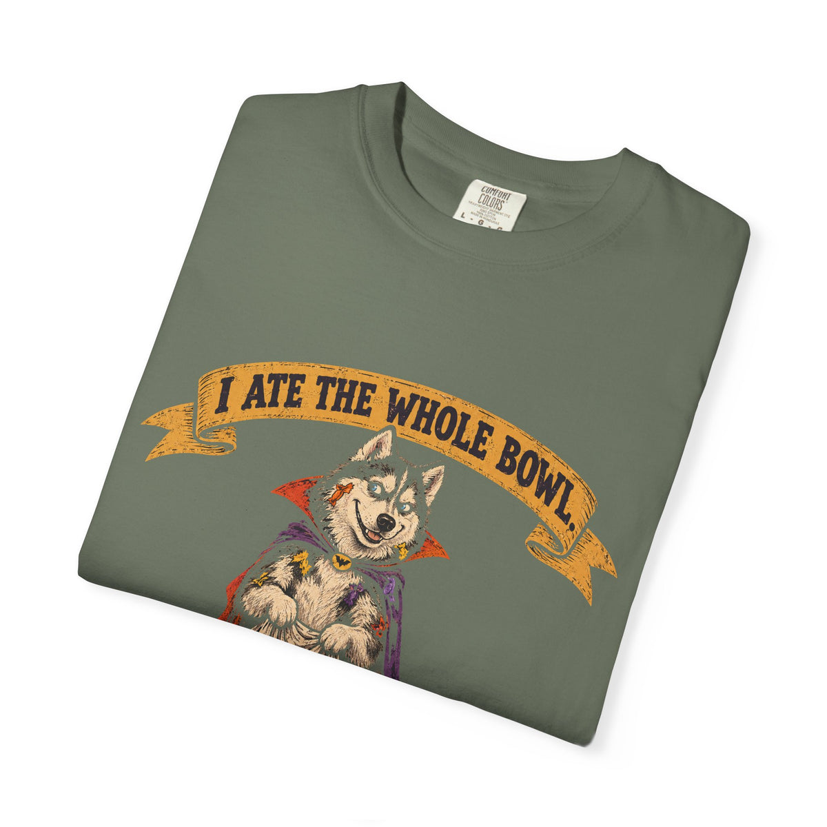 I Ate the Whole Bowl Siberian Husky Halloween Tee