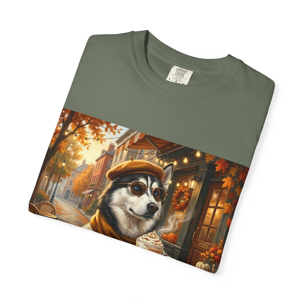 Siberian Husky Pumpkin Spice Tee | Funny Fall Dog Graphic Shirt