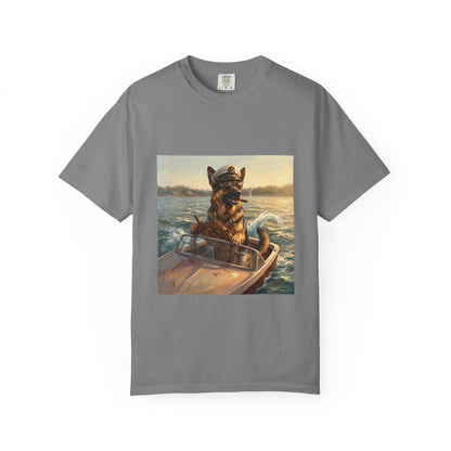 German Shepherd Captain Tee | Funny Summer Dog Graphic Shirt