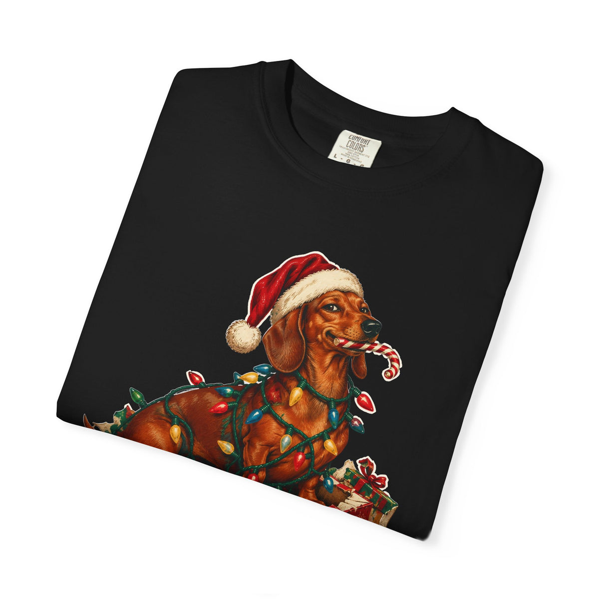 Naughty List Champion Dachshund Christmas Tee