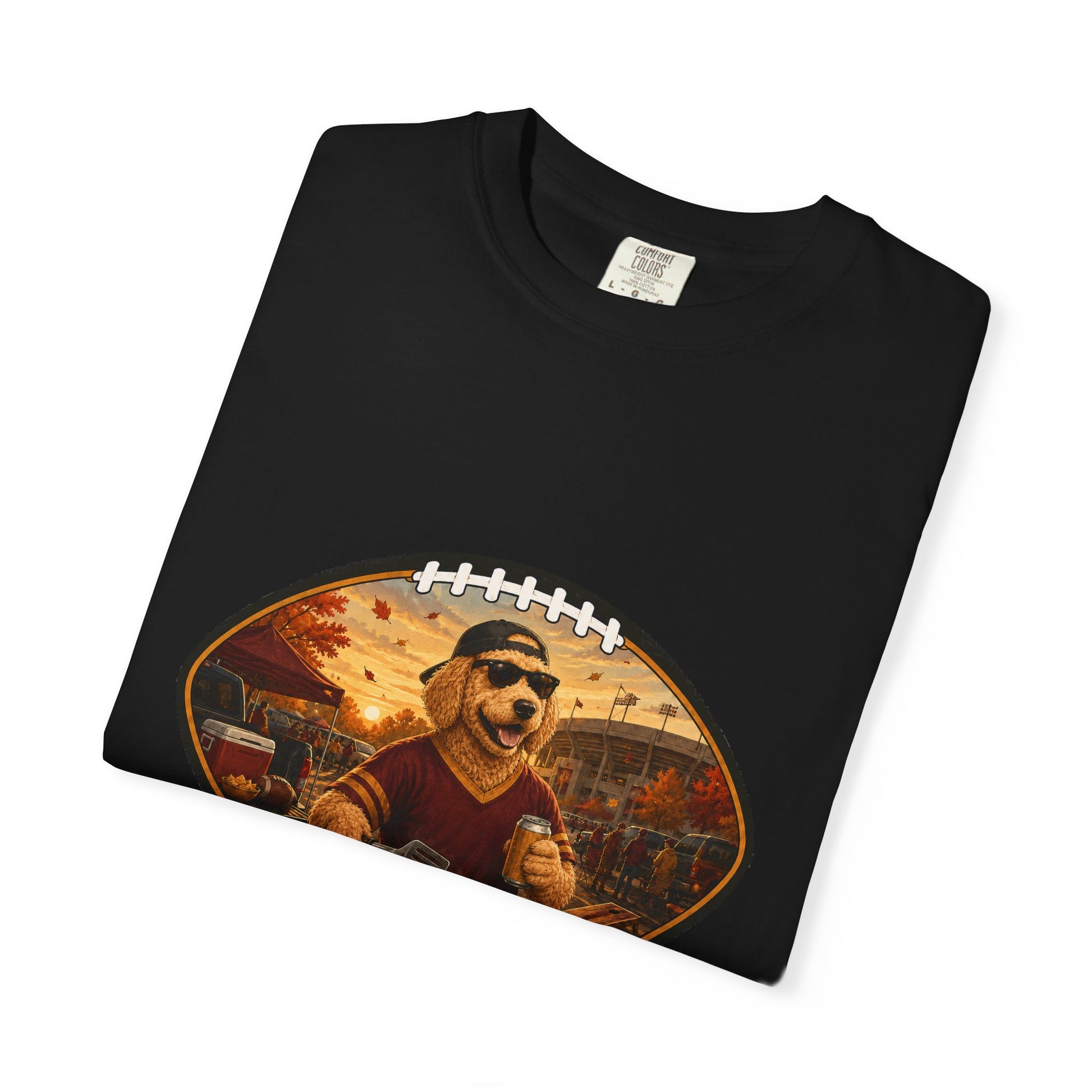 Goldendoodle Tailgate Tee | Funny Fall Football Dog Shirt
