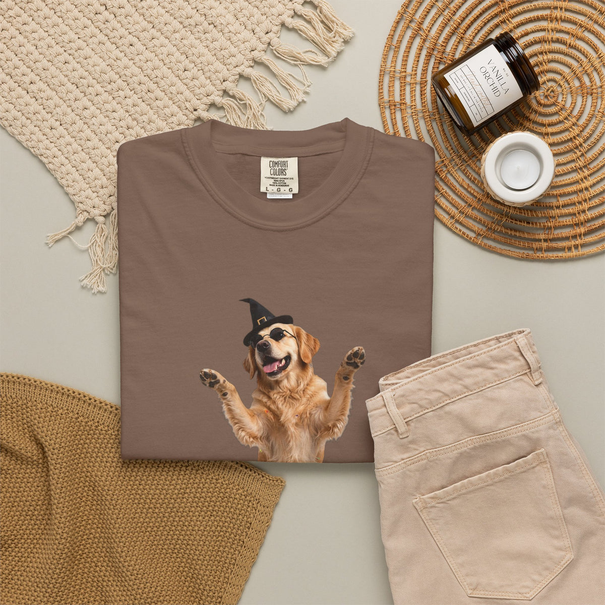Golden Retriever Here For The Boos Tee | Funny Halloween Dog Shirt