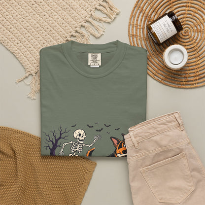 German Shepherd Skeleton Halloween Tee | Funny Spooky Dog Shirt